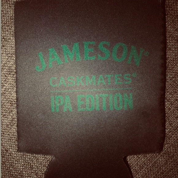 Jameson Irish Whiskey Caskmates Beer Can Koozie Coozie Gray Green IPA Edition